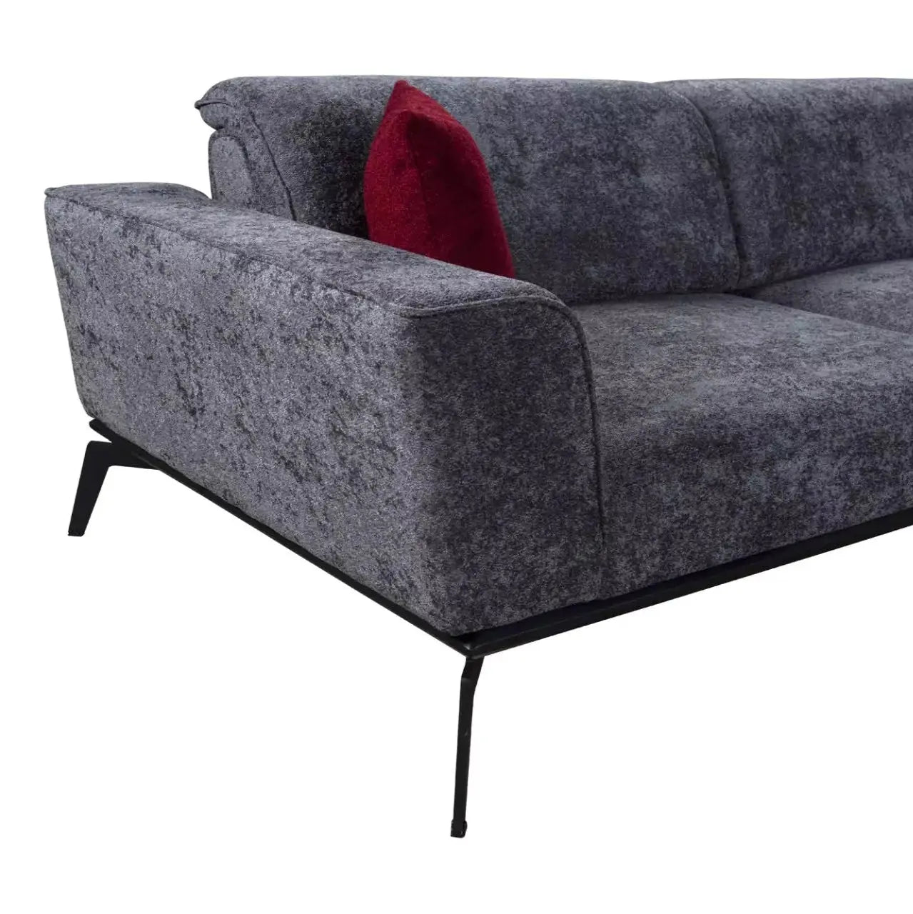 Sofa Set | Paris Design - Grey Couch corner