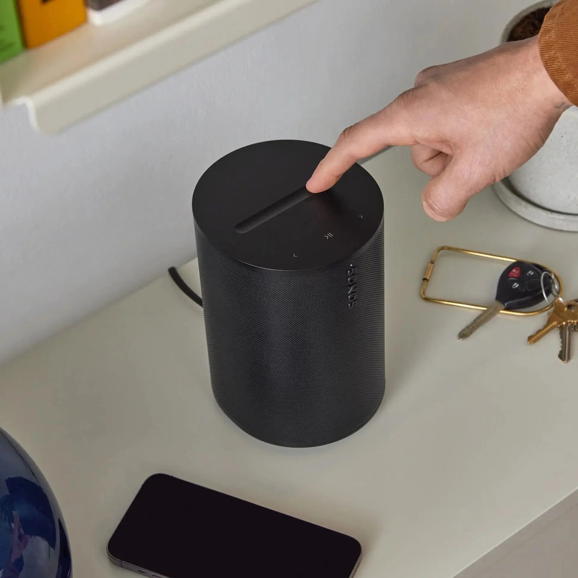 Sonos Era 100 SL Compact WiFi Bluetooth Speaker – Microphone-Free Scrollcart Qatar 
