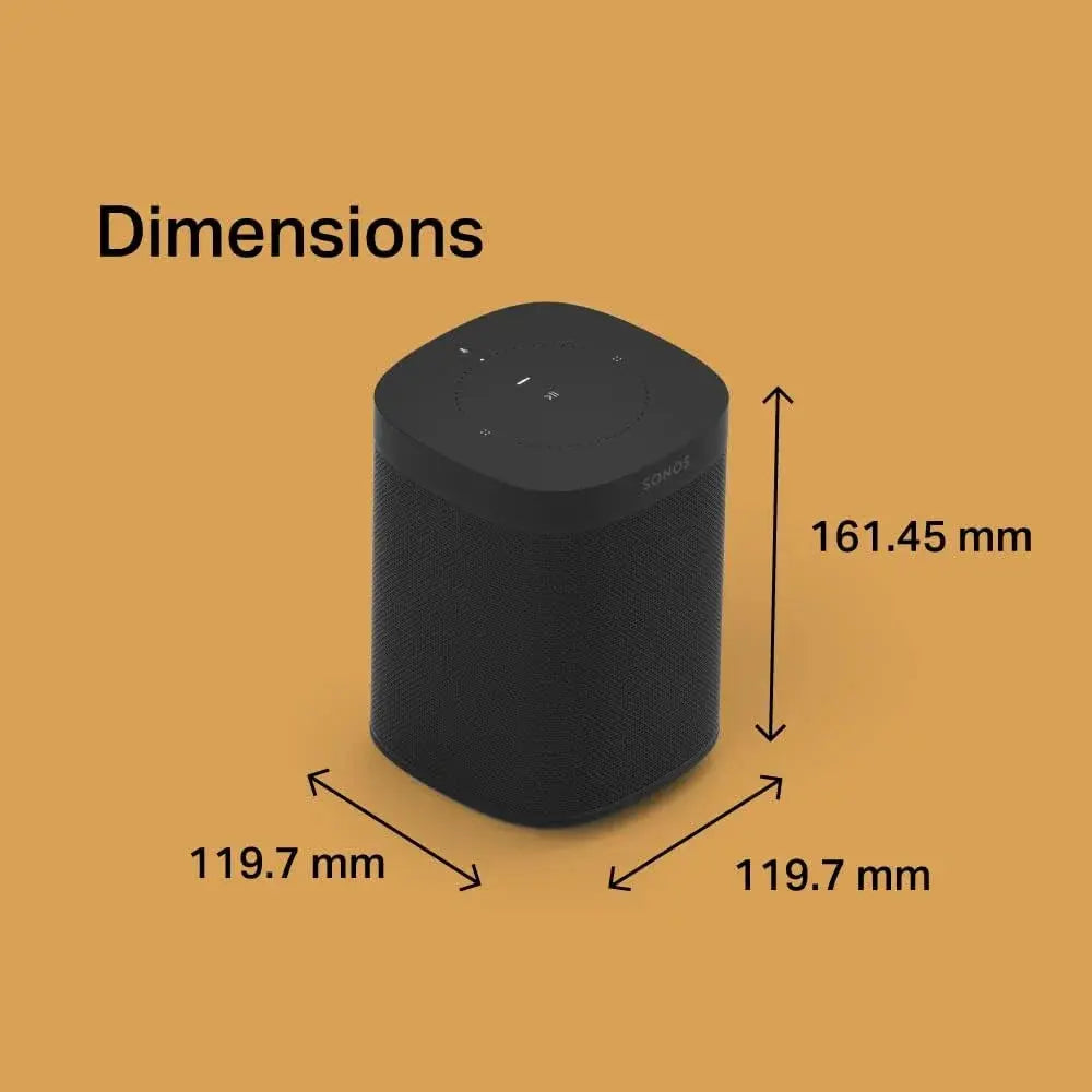 Sonos One Gen 2 Smart Speaker with Amazon Alexa Black | Sonos Scrollcart Qatar 