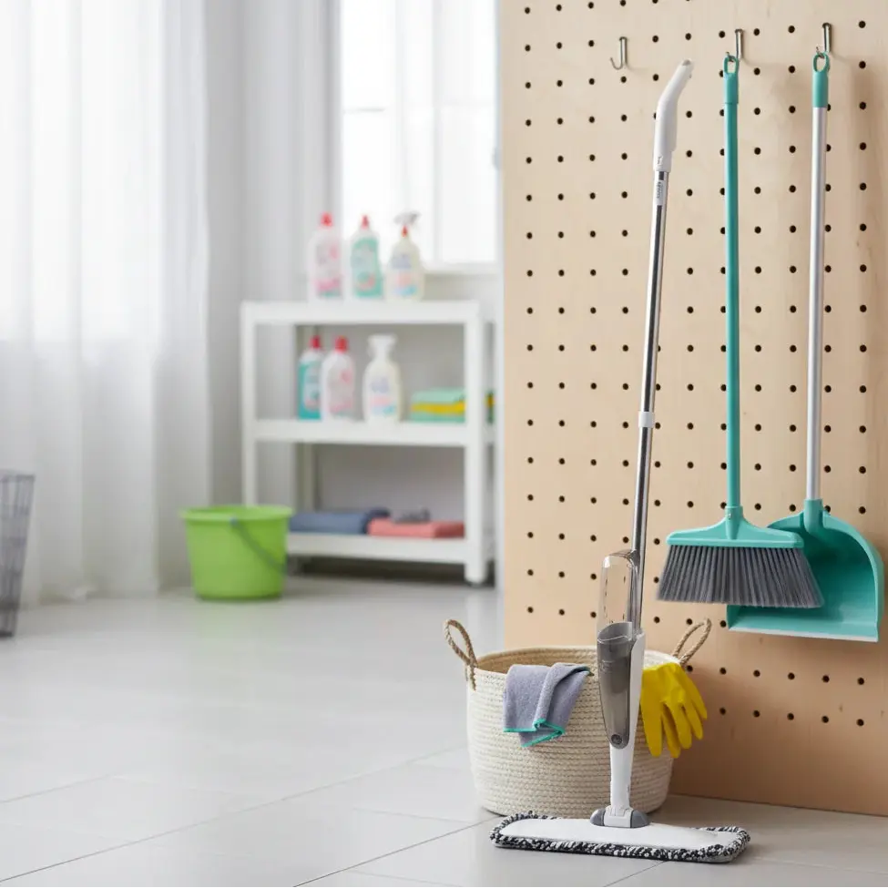 Spray Mop for Floor Cleaning with 450ML Refillable Bottle Scrollcart Qatar 