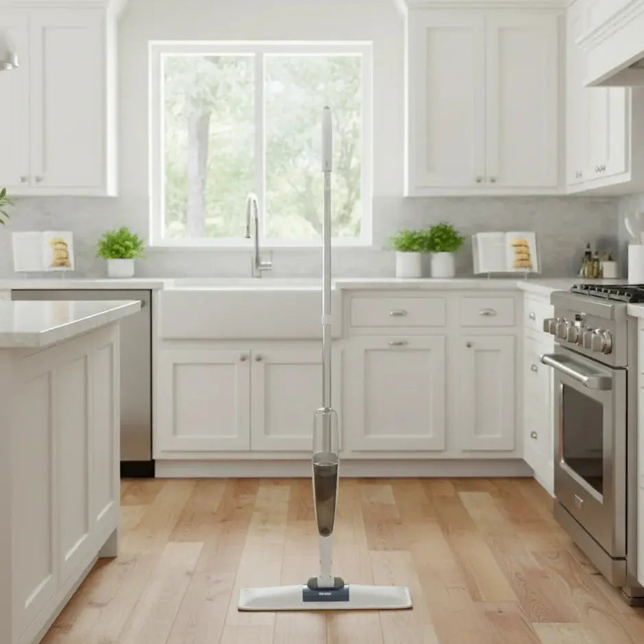 Spray Mop for Floor Cleaning with 450ML Refillable Bottle Scrollcart Qatar 