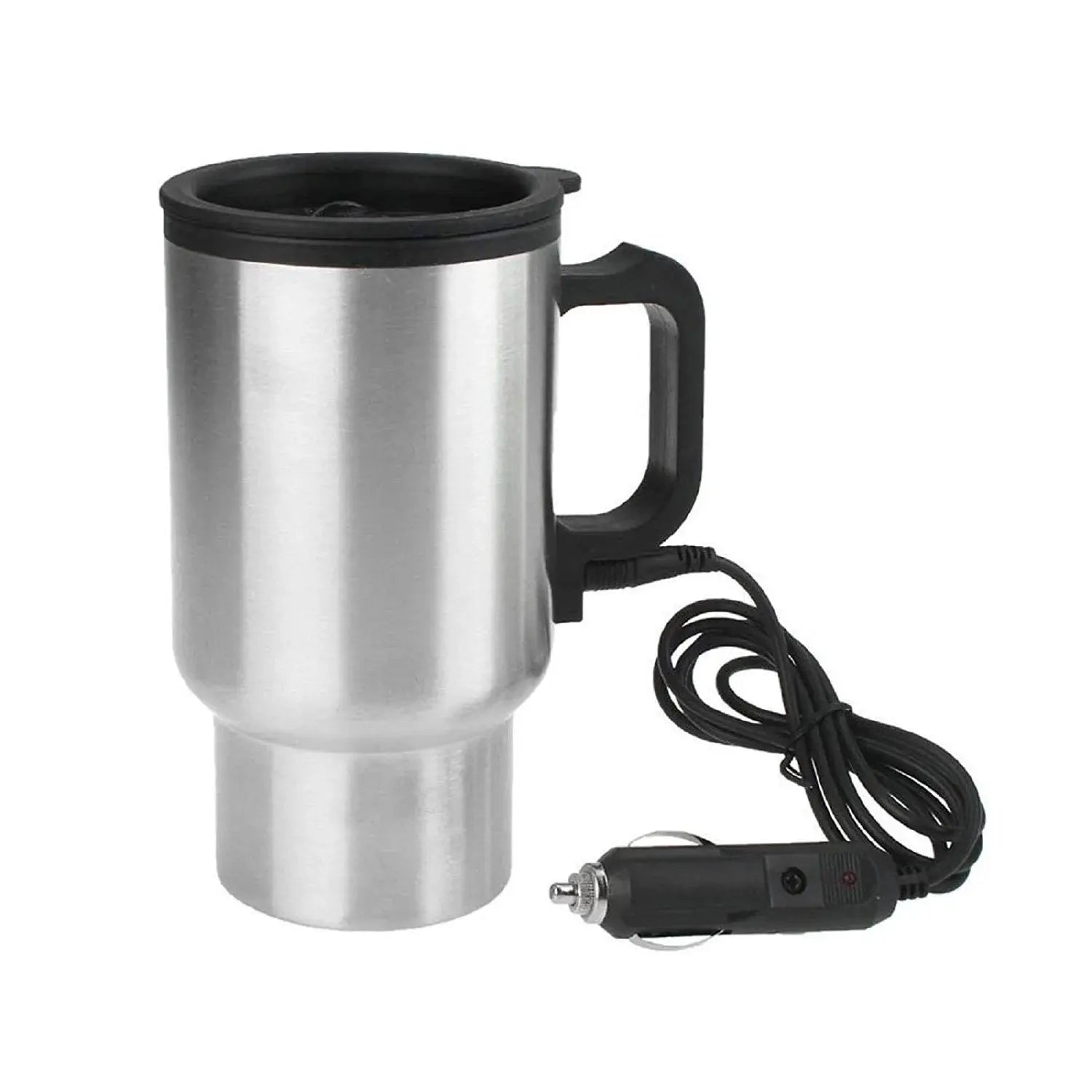 Stainless Steel Car Electric Heated Travel Coffee Mug Scrollcart Qatar 