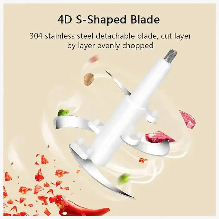 Stainless Steel Electric Meat Grinder & Food Processor Scrollcart Qatar 