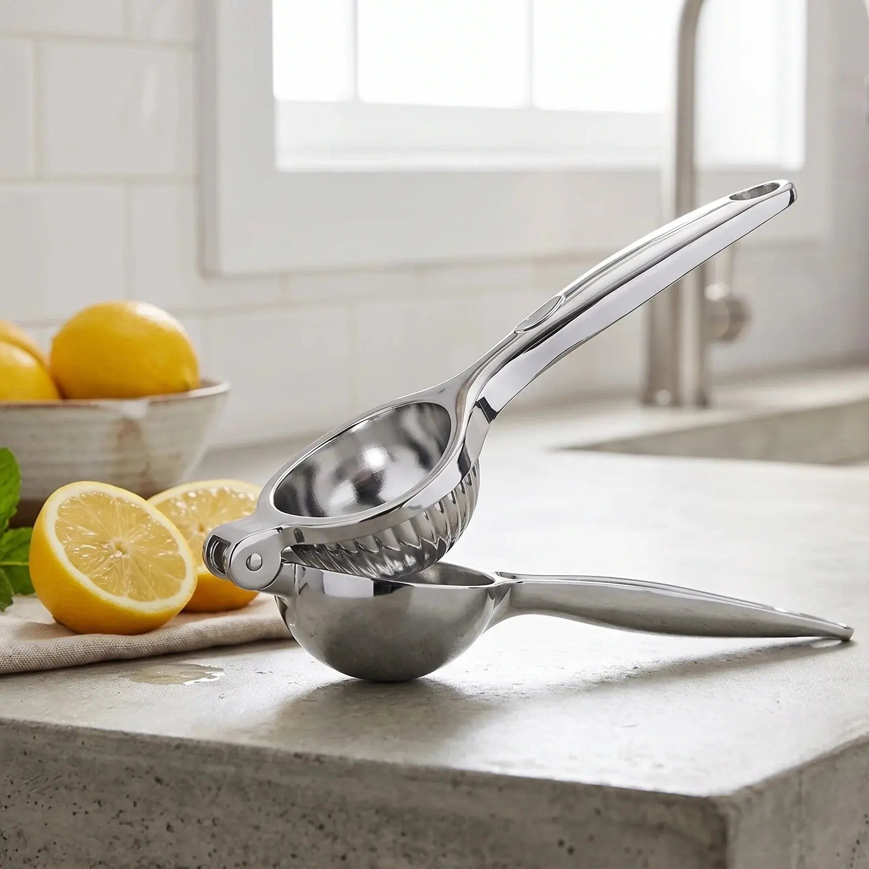 Stainless Steel Handheld Lemon Squeezer & Citrus Press Scrollcart Qatar 