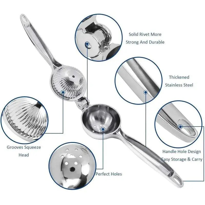 Stainless Steel Handheld Lemon Squeezer & Citrus Press Scrollcart Qatar 