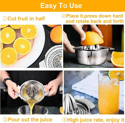 Stainless Steel Manual Citrus Juicer & Squeezer Scrollcart Qatar 