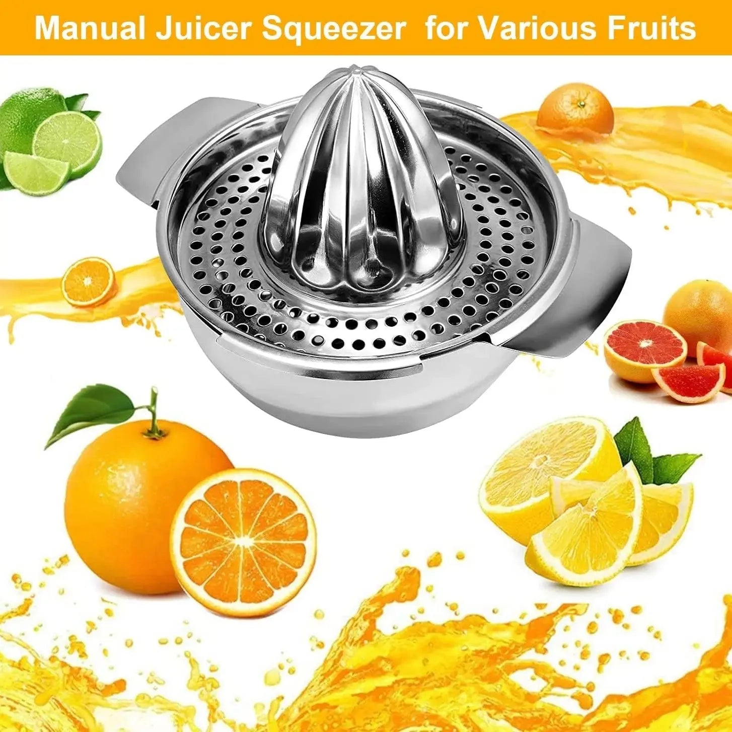 Stainless Steel Manual Citrus Juicer & Squeezer Scrollcart Qatar 
