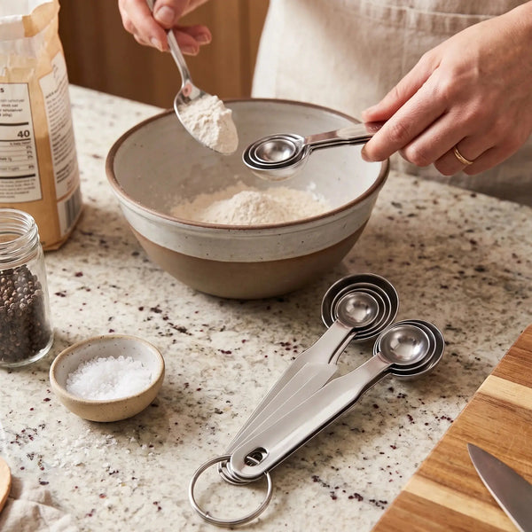 Stainless Steel Measuring Spoon Set (4-Piece) Scrollcart Qatar 