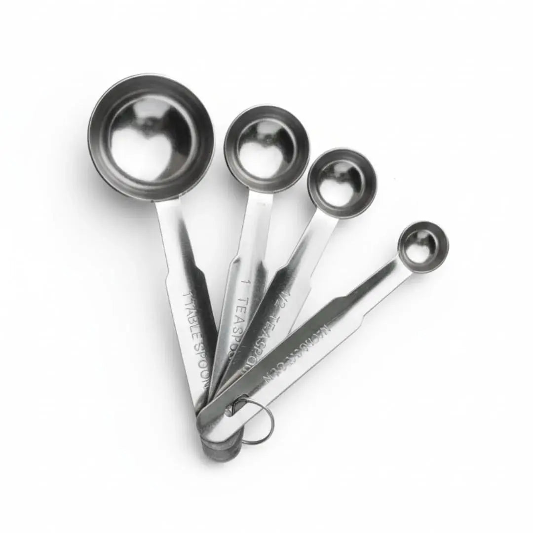 Stainless Steel Measuring Spoon Set (4-Piece) Scrollcart Qatar 