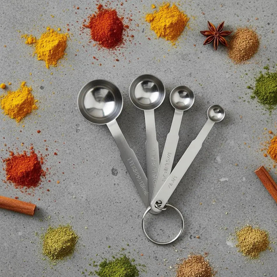 Stainless Steel Measuring Spoon Set (4-Piece) Scrollcart Qatar 