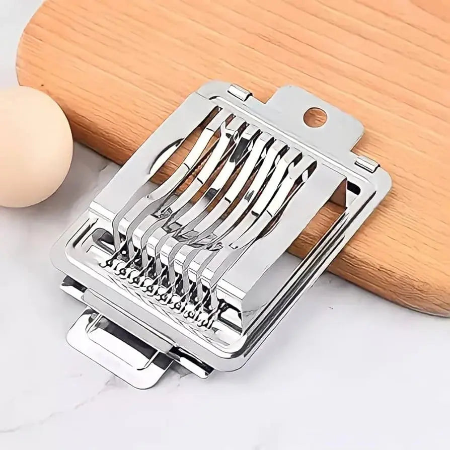 Stainless Steel Multi-Function Egg & Fruit Slicer Scrollcart Qatar 