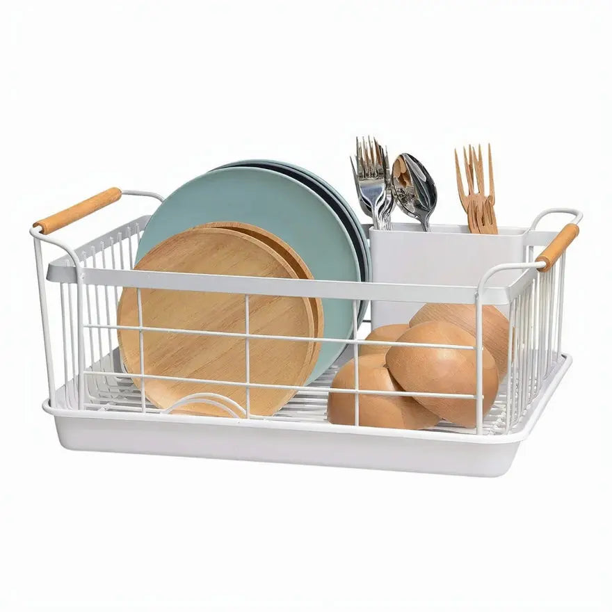 Stainless Steel Single Tier Dish Rack Kitchen Storage Qatar