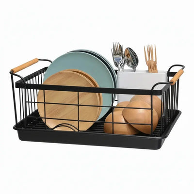 Stainless Steel Single Tier Dish Rack Kitchen Storage Qatar