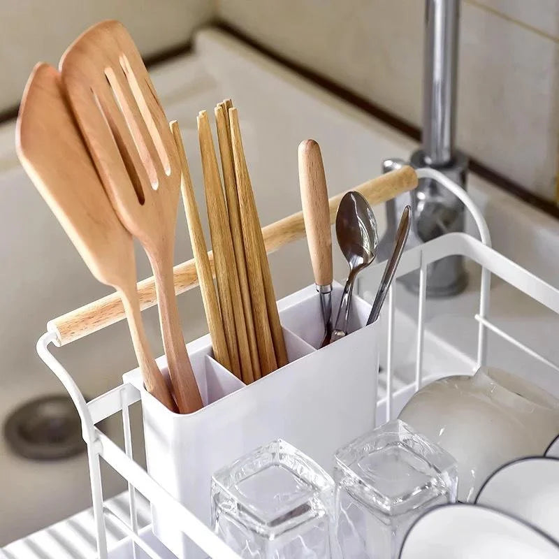 Stainless Steel Single Tier Dish Rack Kitchen Storage Qatar
