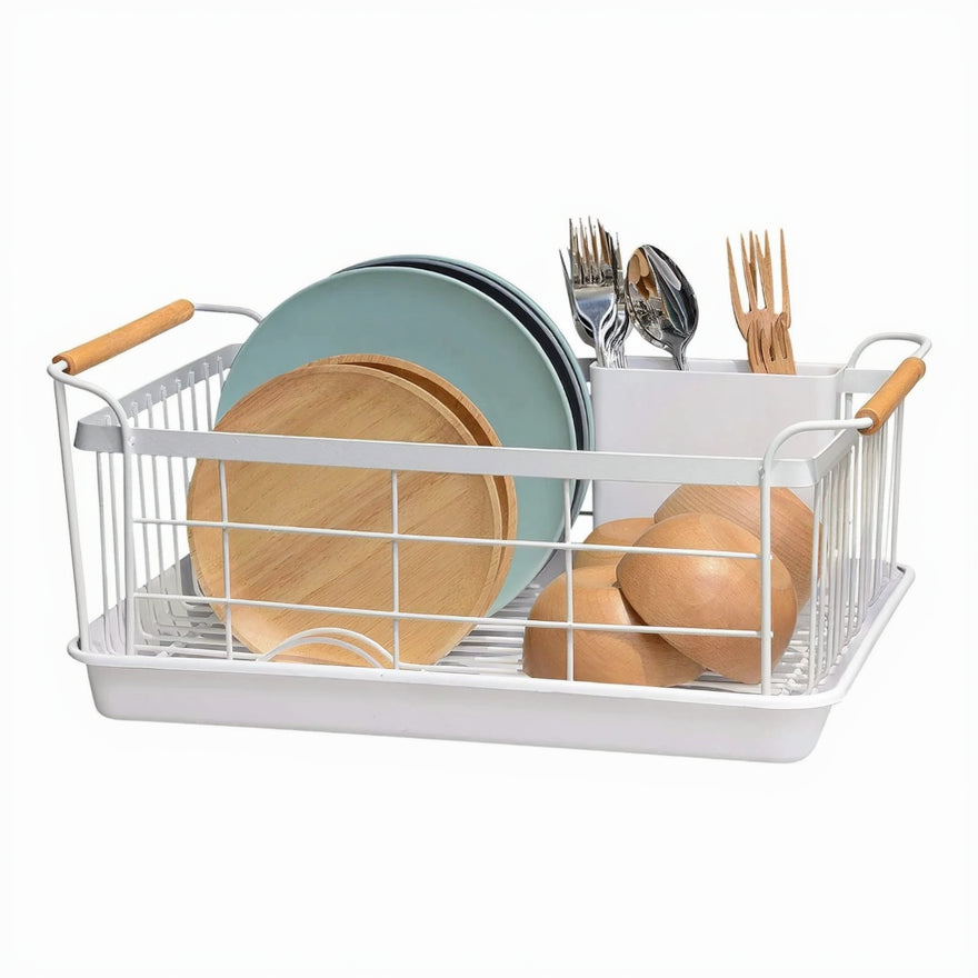 Stainless Steel Single Tier Dish Rack Kitchen Storage Qatar