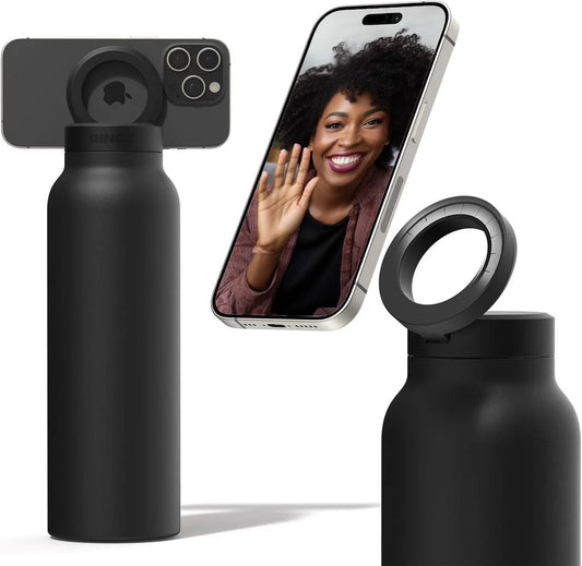 Stainless Steel Vacuum Bottle with MagSafe Phone Holder