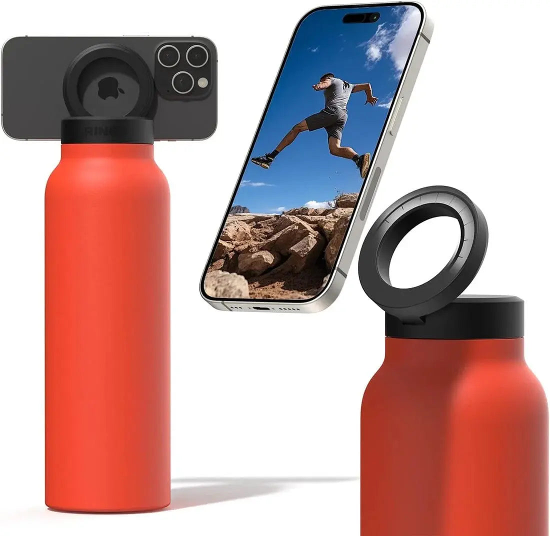 Stainless Steel Vacuum Bottle with MagSafe Phone Holder