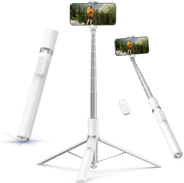 TELESIN 1.7M Phone Tripod & Selfie Stick with Bluetooth Remote & 360° Rotation Marhaba international 