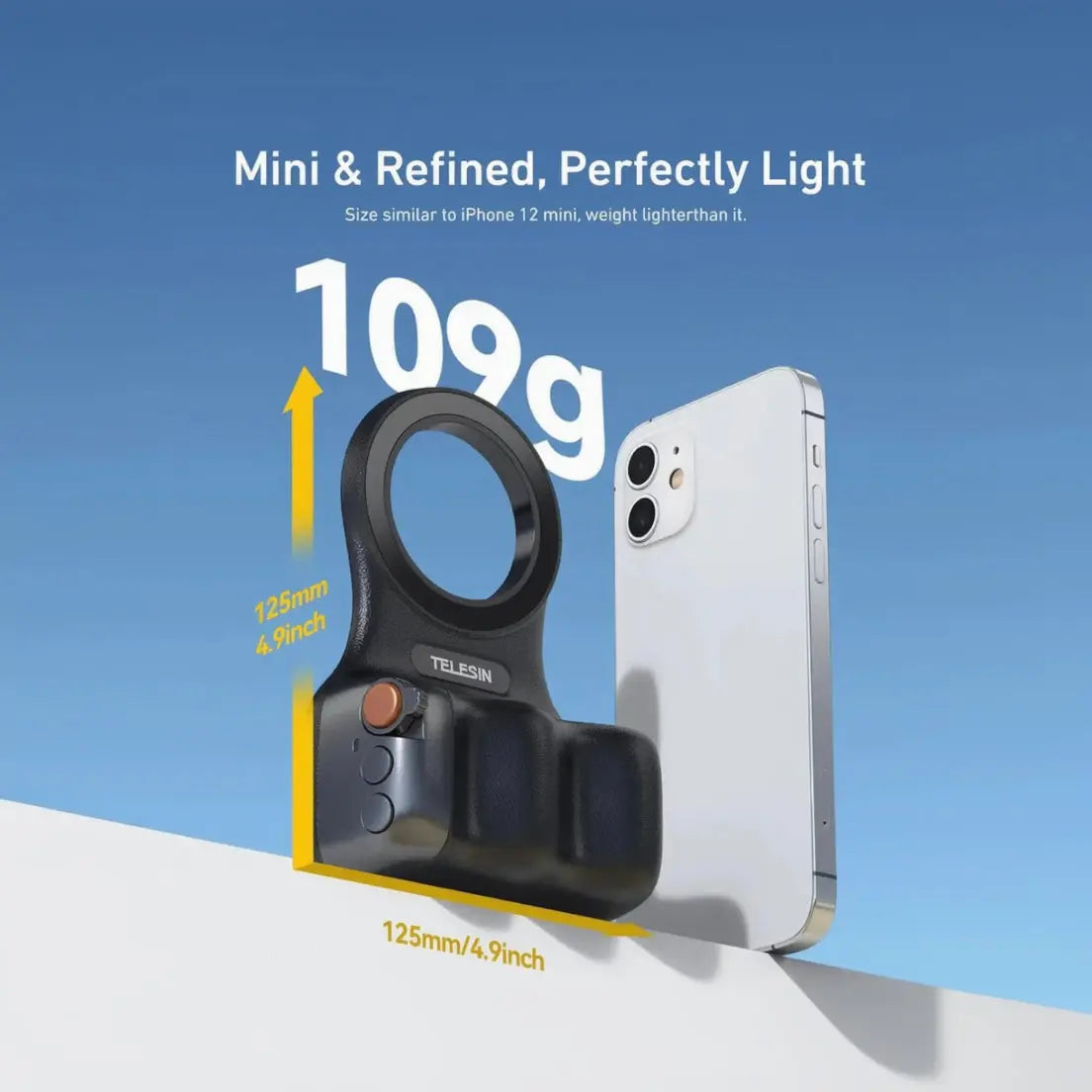 TELESIN Magnetic Phone Camera Handle Grip SANDY 