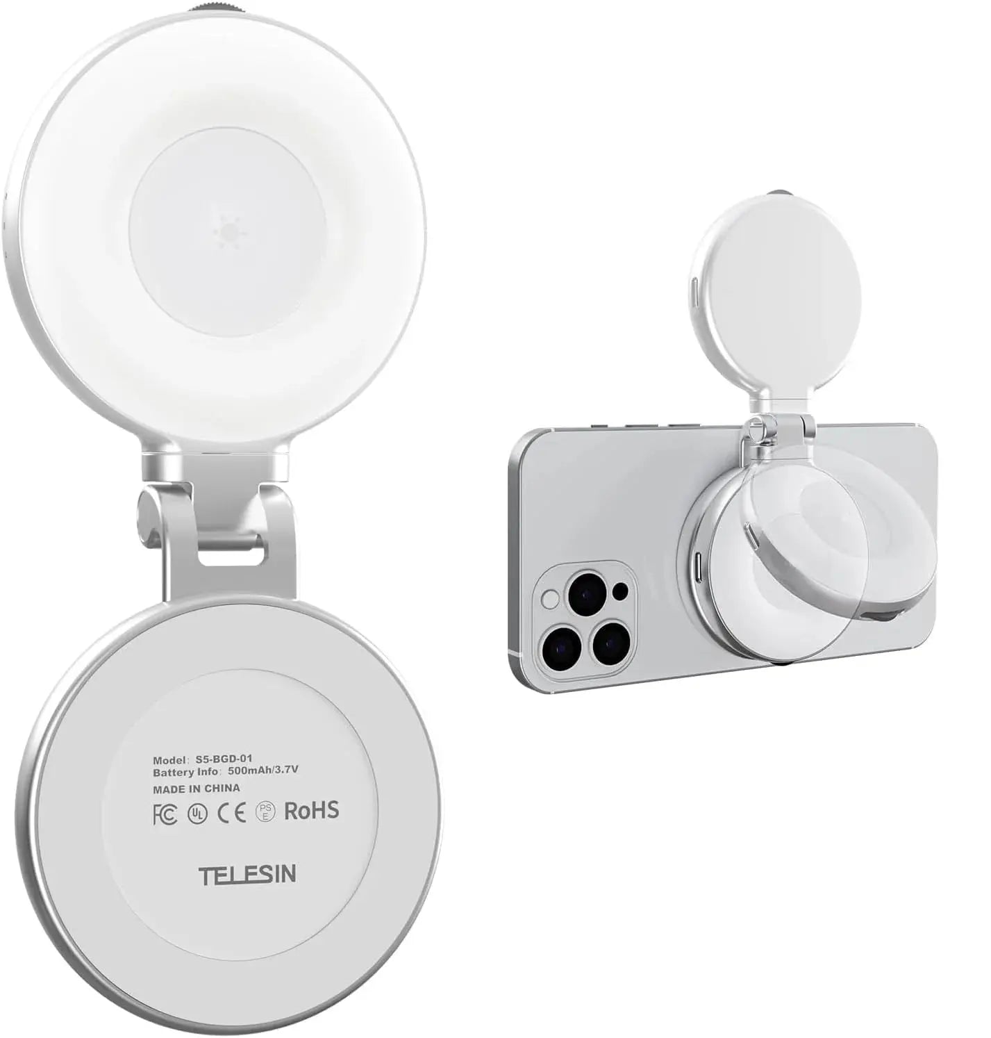 TELESIN Magnetic Selfie Light with Mirror scrollcart qatar