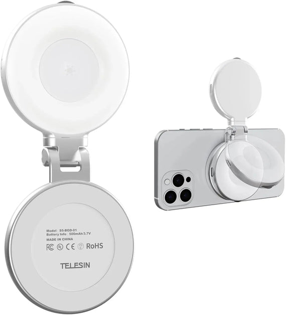 TELESIN Magnetic Selfie Light with Mirror scrollcart qatar