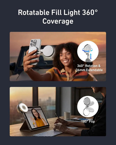 TELESIN Magnetic Selfie Light with Mirror qatar