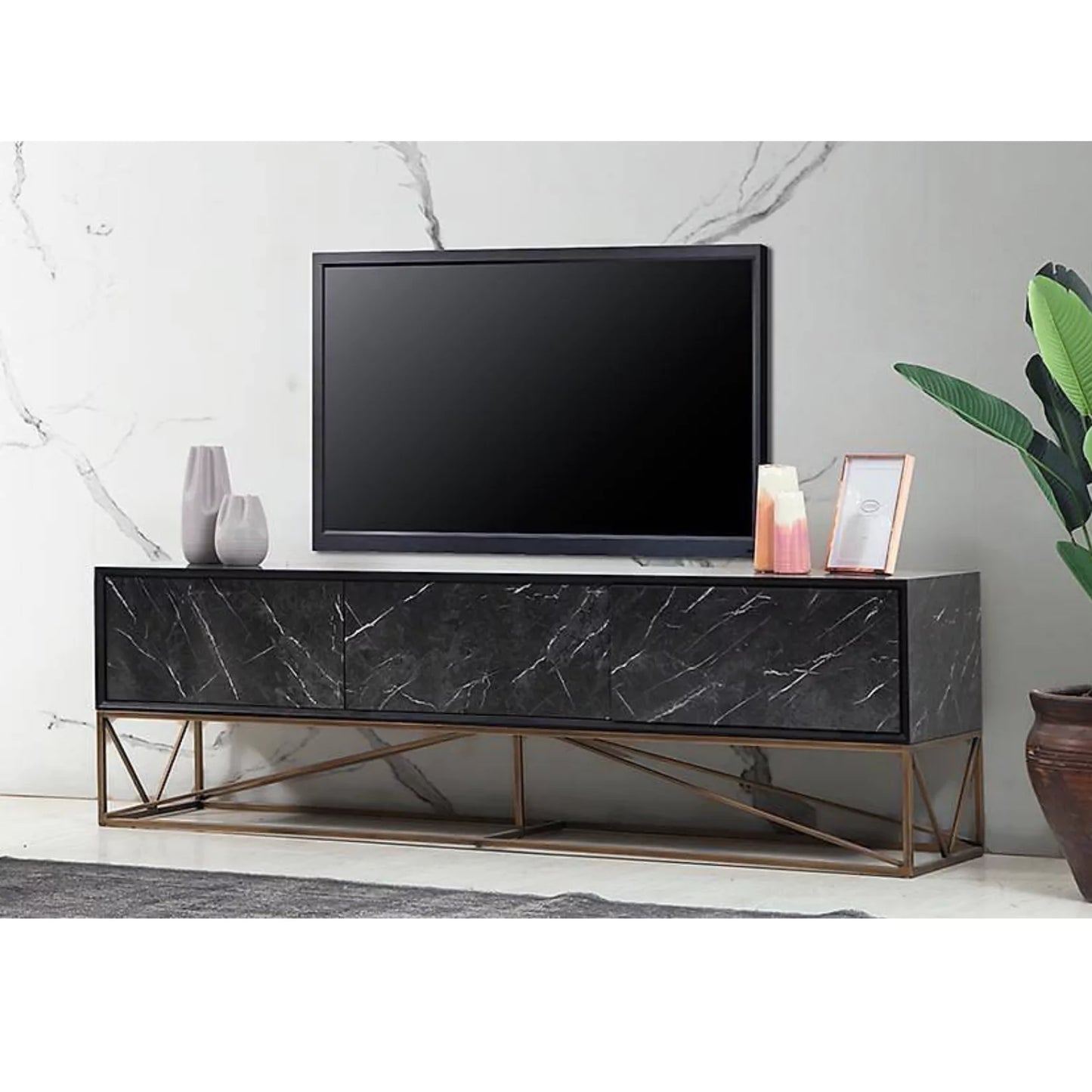 TV Unit & Storage -TORINO black