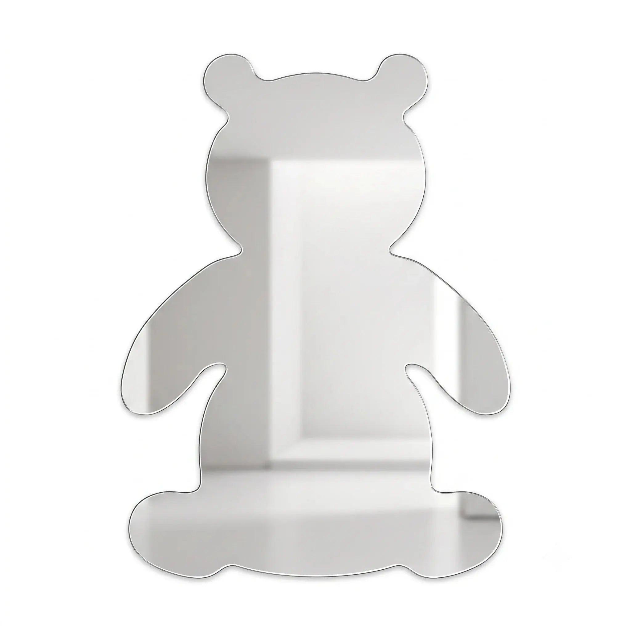 Teddy Bear Mirror 30 x 40cm Shatterproof Acrylic Wall Mirror for Kids Room Scrollcart Qatar  Scrollcart Qatar