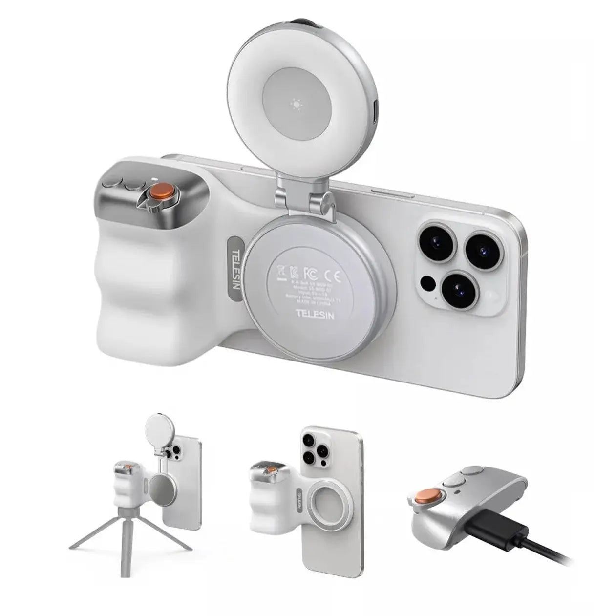 Telesin Magnetic Phone Grip & Selfie Ring Light Qatar