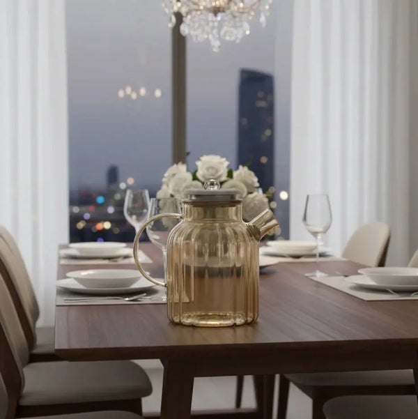 Luxury Heat-Resistant Glass Teapot Price Doha Qatar