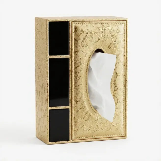 Tissue Box - Luxury Gold Storage Holder Doha Qatar