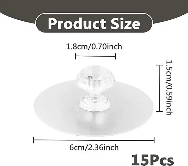 Transparent Cabinet Knobs & Utility Hooks temu 