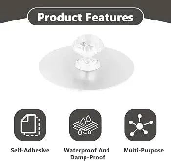 Transparent Cabinet Knobs & Utility Hooks temu 