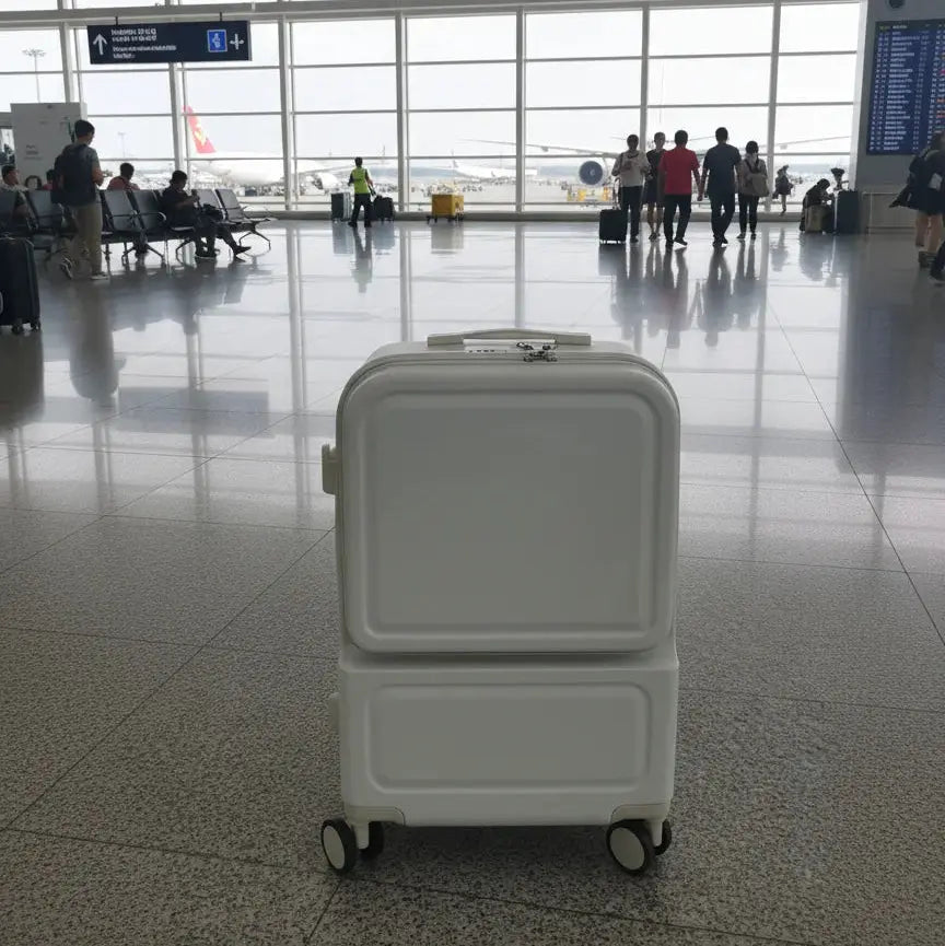 Trolley suit Case with Laptop Storage & USB Charger Scrollcart Qatar 