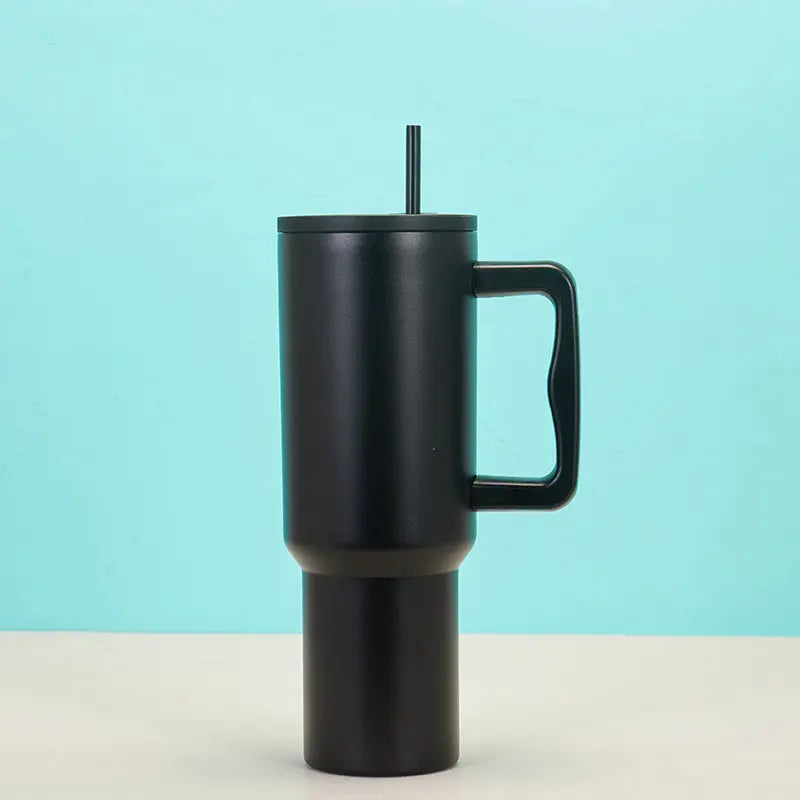 Tumbler Bottle Cup 1 Liter - Black 2- Scrollcart Qatar