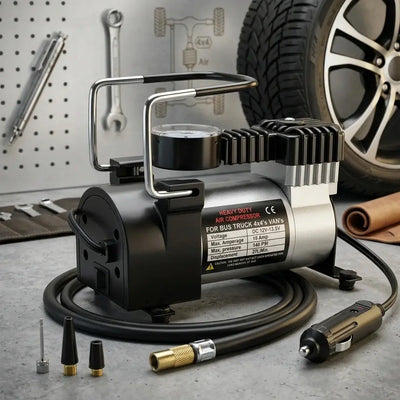Tyre Inflator Air Compressor – 12V Heavy Duty Pump Qatar