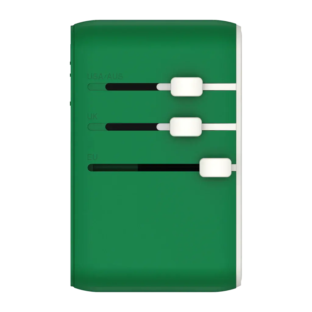 MOMAX 1-World 25W 3-Port AC Travel Adapter with Built-in USB-C Cable Alamat Qatar