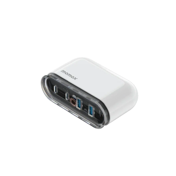 MOMAX 1-Charge Flow | 80W 4-Port GaN Desktop Fast Charger with Stand Alamat Qatar