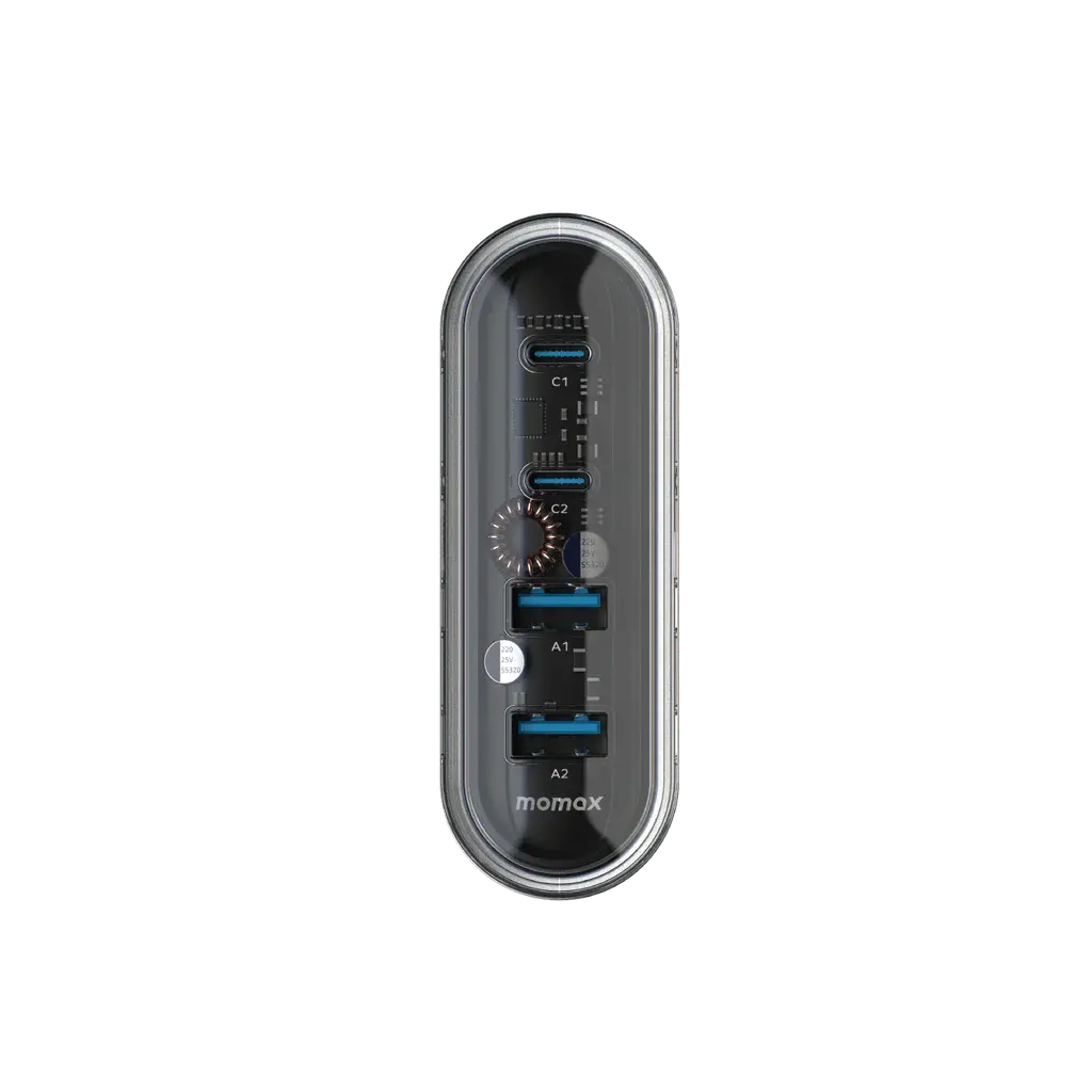 MOMAX 1-Charge Flow | 80W 4-Port GaN Desktop Fast Charger with Stand Alamat Qatar