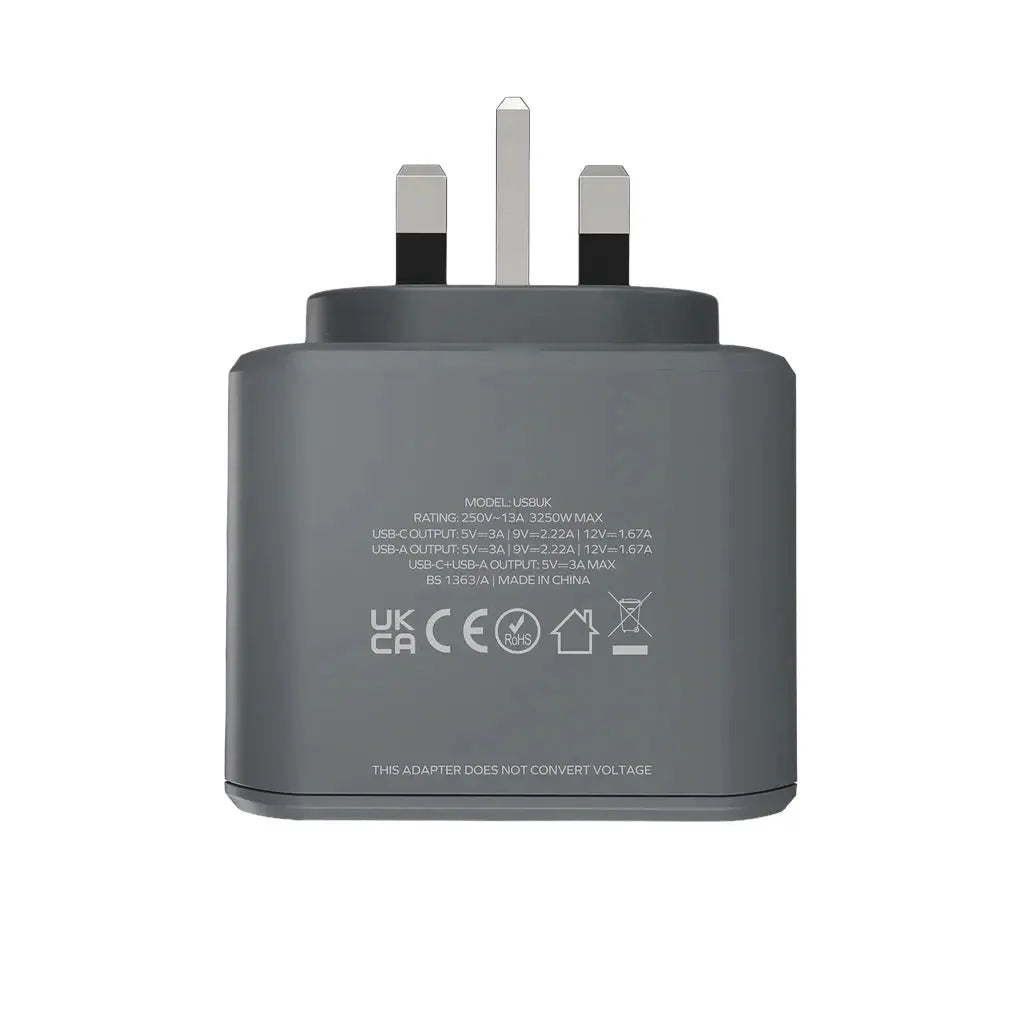 MOMAX One Plug 3-Outlet Cube Extension Socket with USB Qatar