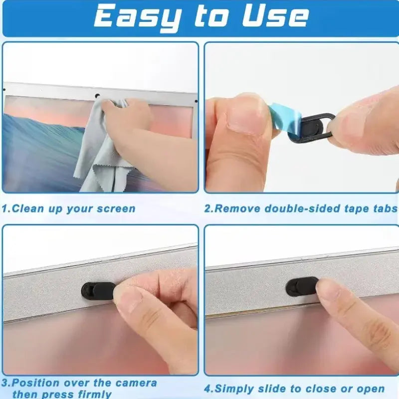 Ultra-Thin Laptop & Phone Camera Privacy Sliders