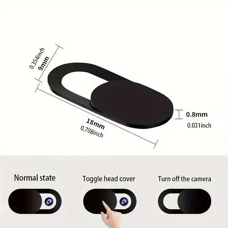 Ultra-Thin Laptop & Phone Camera Privacy Sliders