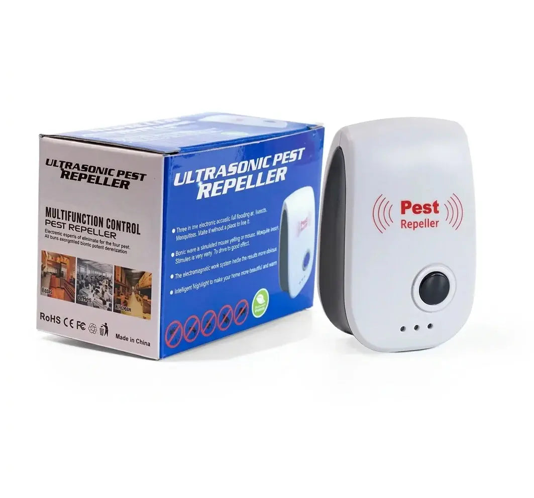 Ultrasonic Pest Repeller - Plug-In Insect & Mouse Repellent Scrollcart Qatar 