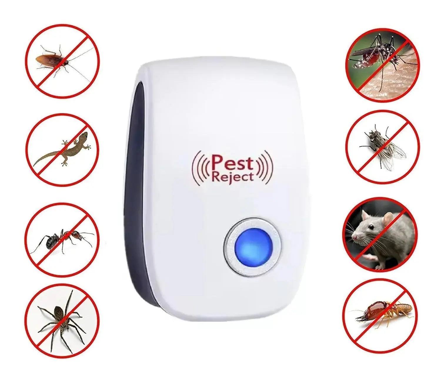 Ultrasonic Pest Repeller - Plug-In Insect & Mouse Repellent Scrollcart Qatar 