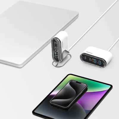 MOMAX 1-Charge Flow | 80W 4-Port GaN Desktop Fast Charger with Stand Alamat Qatar
