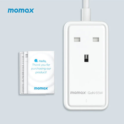 MOMAX ONEPLUG 65W GAN EXTENSION CORD WITH USB