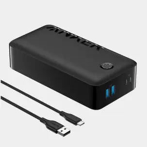 Anker 347 PowerCore 40000mAh Power Bank | 30W Fast Charging | 4-Port USB-C & USB-A | A1377H11 Black marhaba 