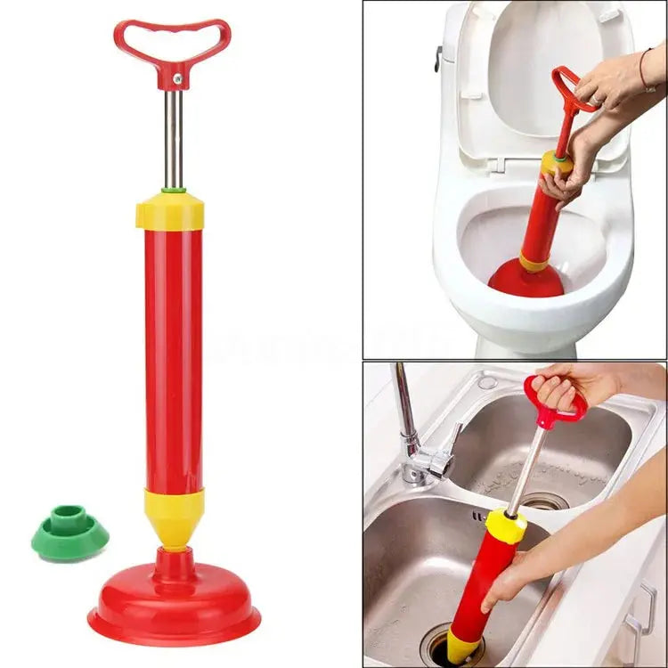 Vacuum Drain Buster Powerful Toilet & Sink Air Plunger – for Bathroom & Kitchen Scrollcart Qatar 