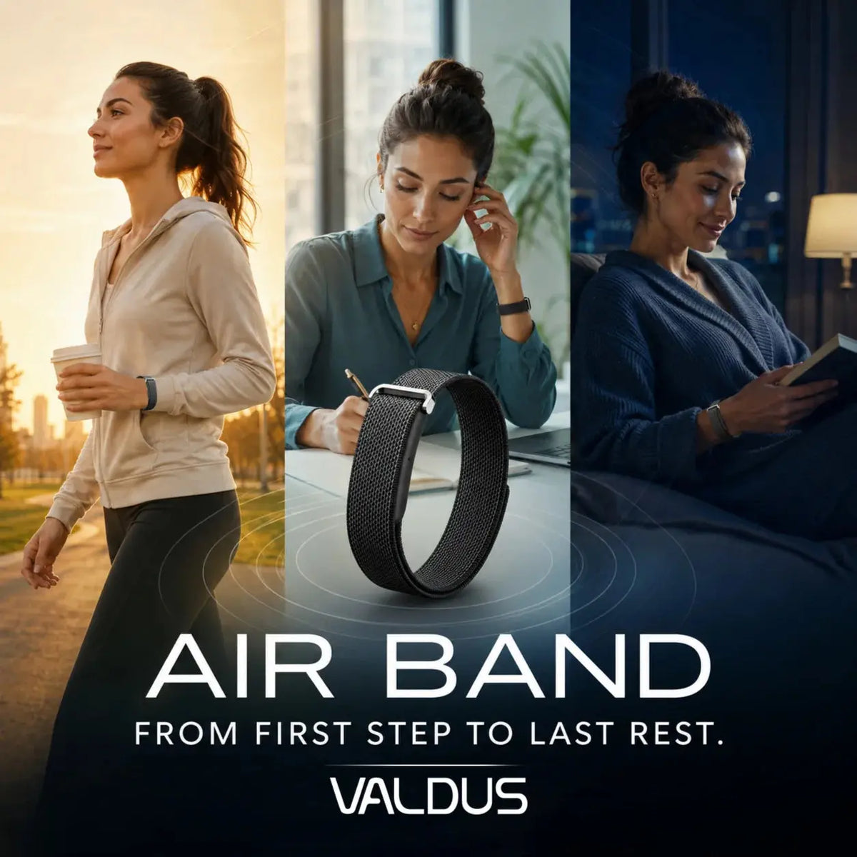 Valdus Air Band Smart Health & Fitness Tracker – Black Scrollcart Qatar 