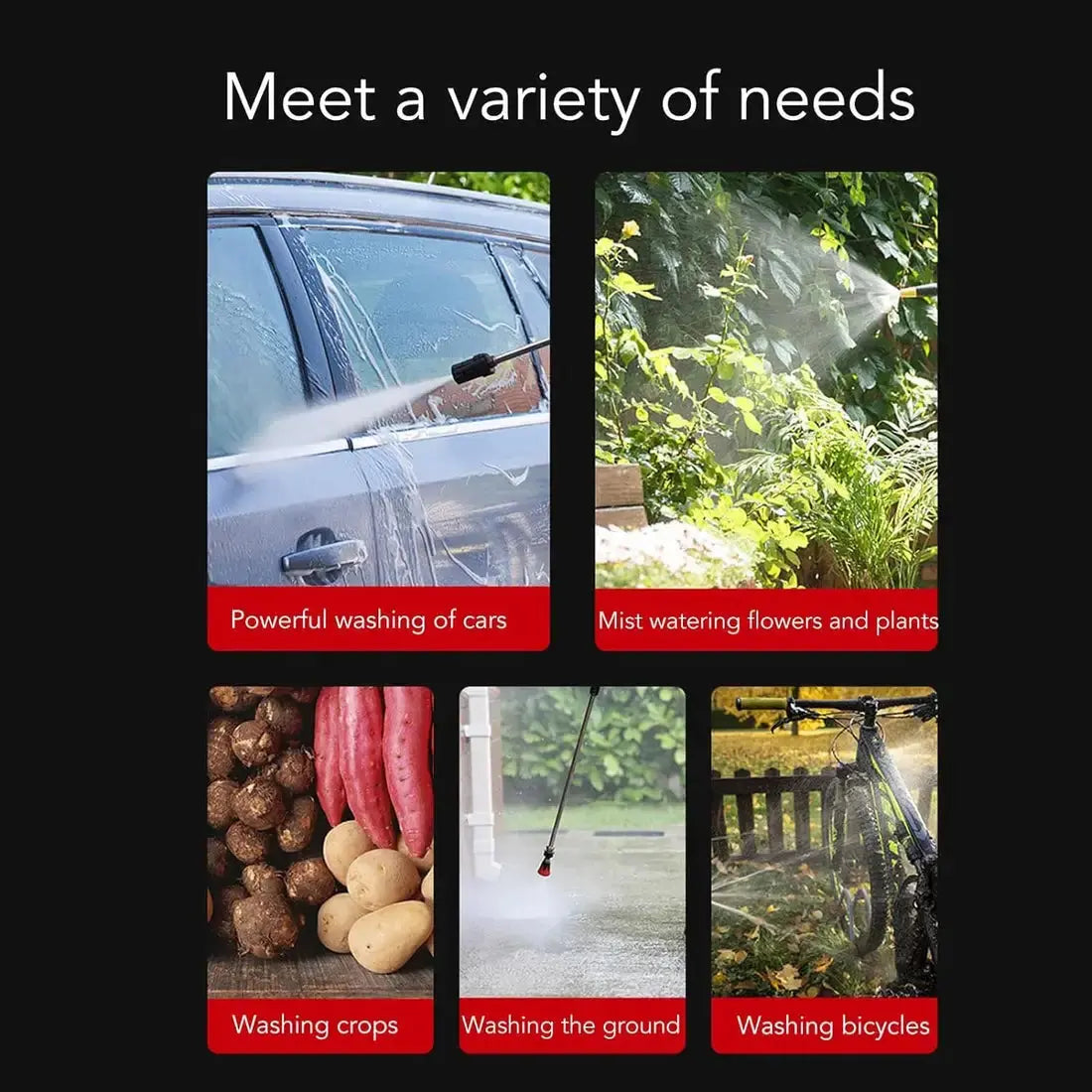 Useful in different areas - aHigh Pressure Car Washing Cordless Rechargeable Electric Water Gun